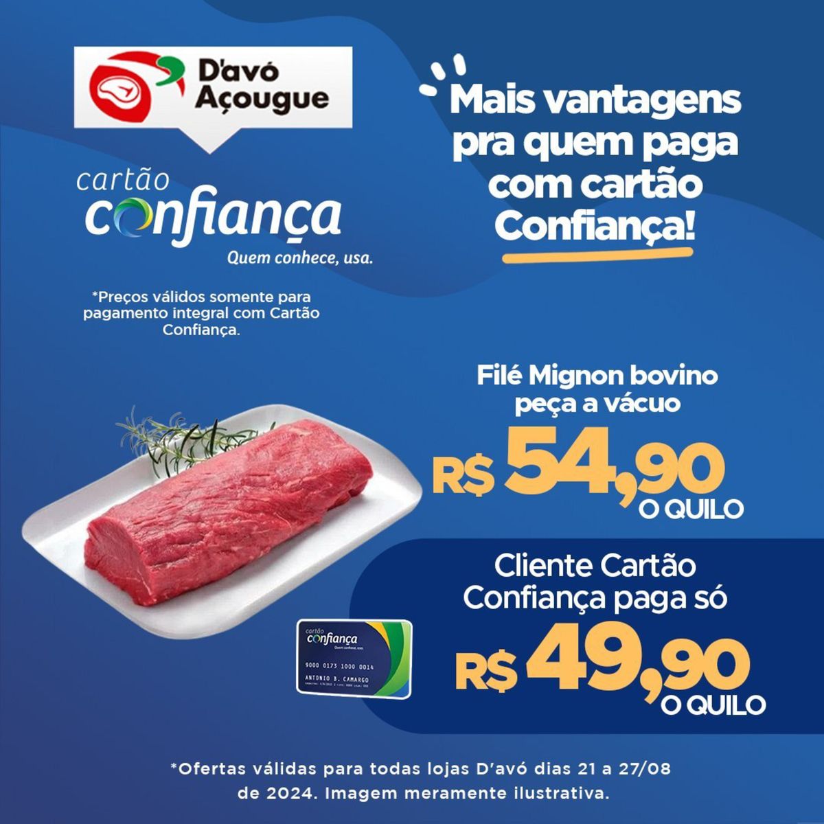 Promoção de Filé Mignon Bovino em Peça a Vácuo