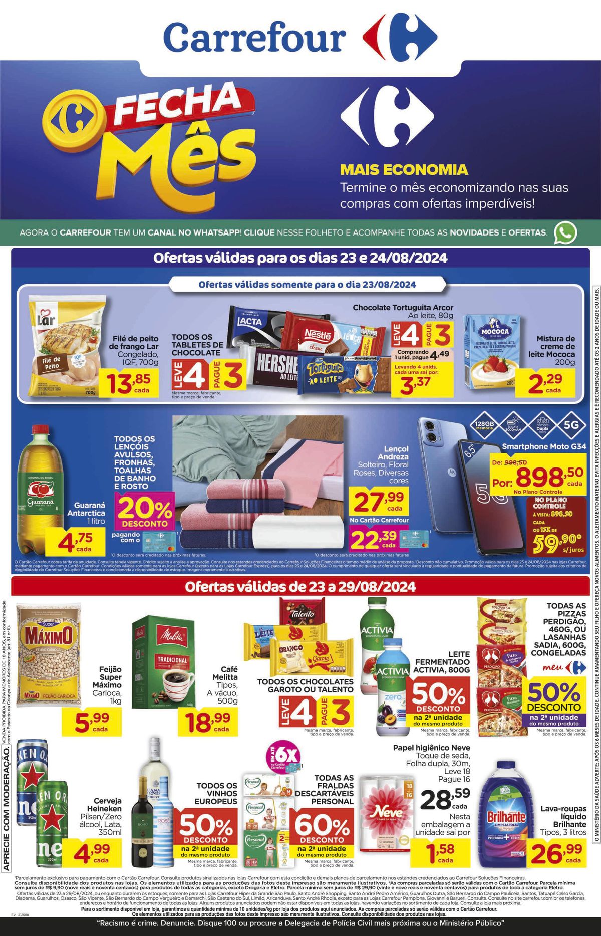 Supermercado Carrefour: Promoção de alimentos e produtos de higiene!, SEMANA DA ECONOMIA, 05-09-202