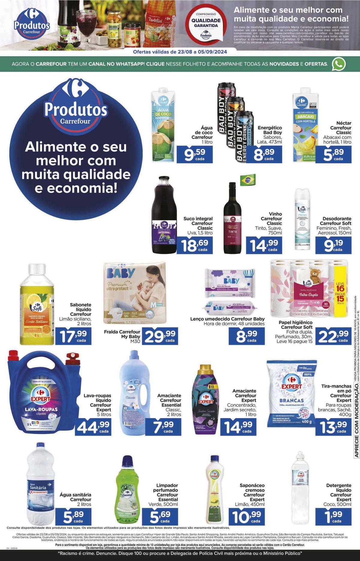 Promoção de Alimentos e Bebidas no Carrefour