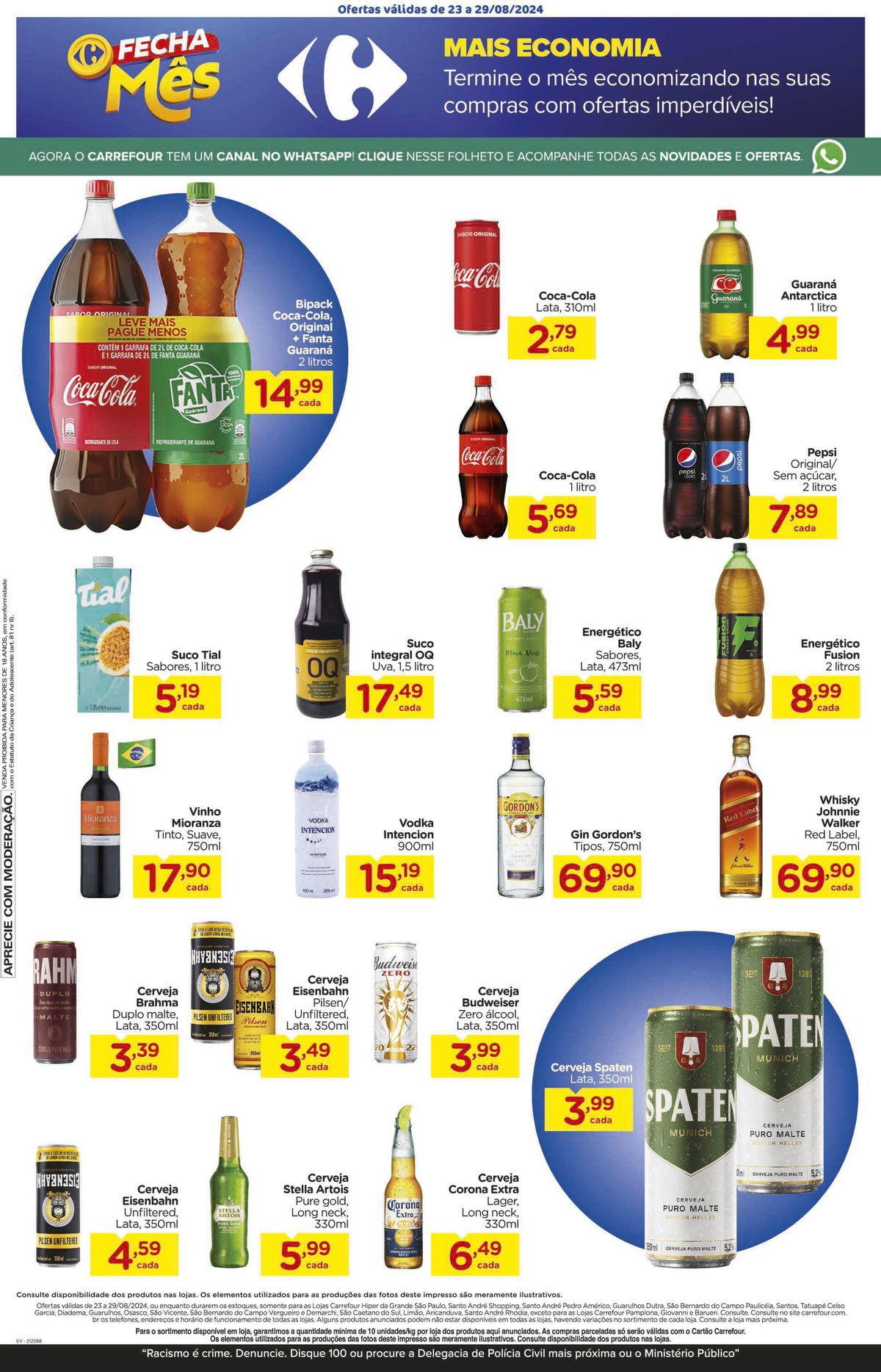 Promoção de Bebidas e Alimentos no Supermercado