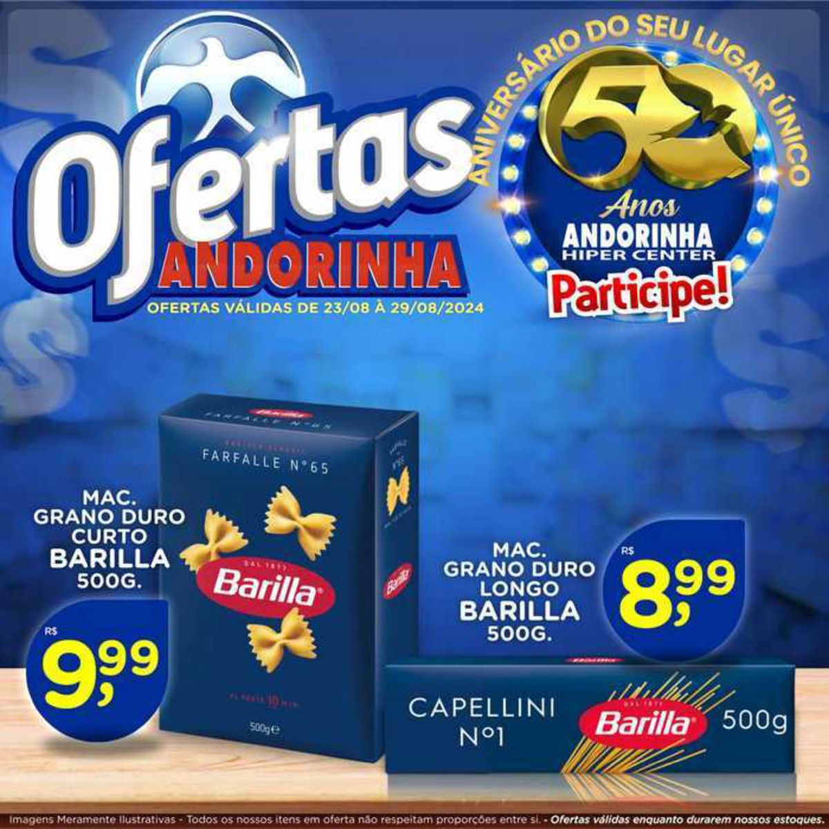 Ofertas em massas Barilla 500g