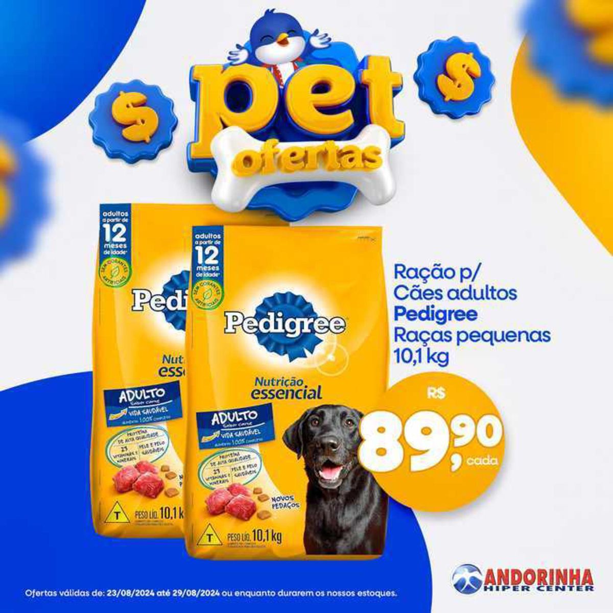 Ração para Cães Adultos Pedigree Raças Pequenas 101kg