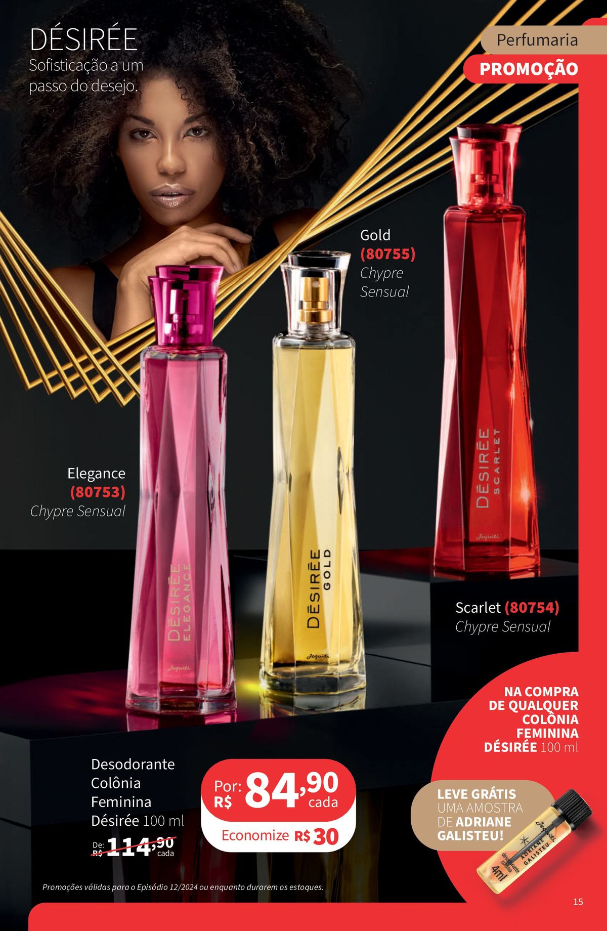 Promoção de Colônia Feminina Désirée 100ml