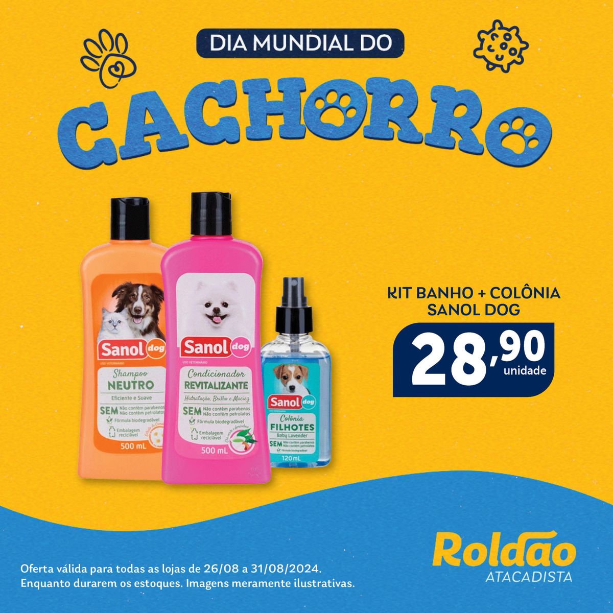 Promoção Kit Banho + Colônia para seu Pet