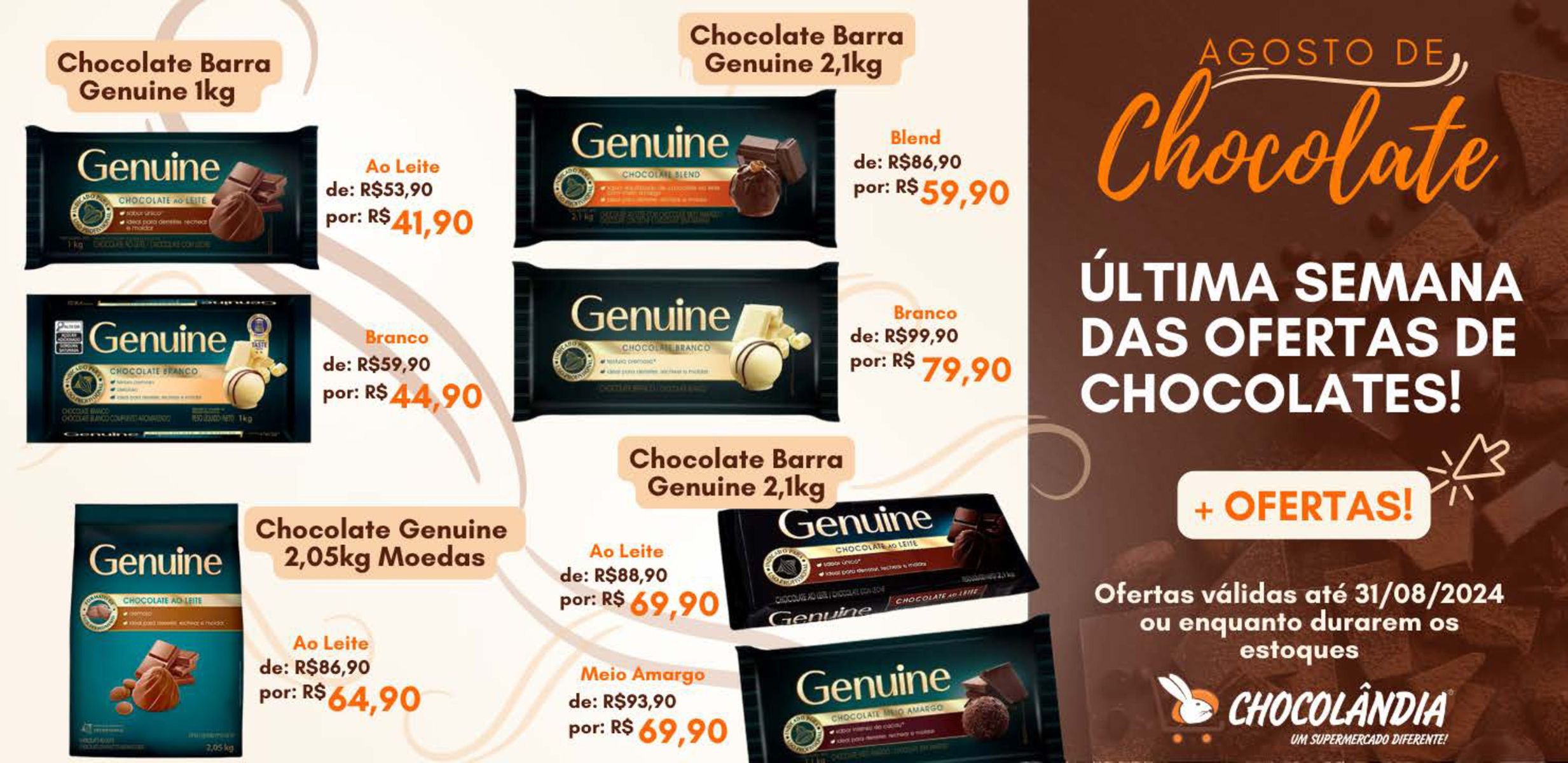 Ofertas de Chocolate Barras na Chocolândia