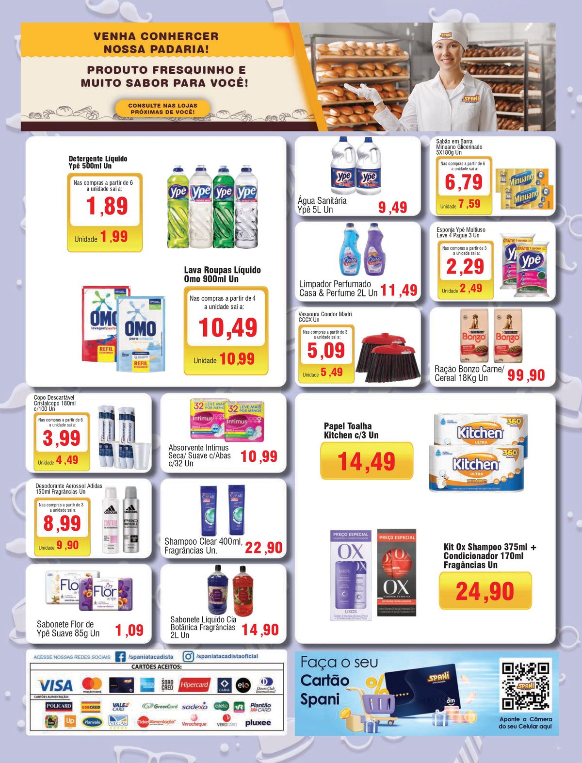 Produtos de limpeza em promoção