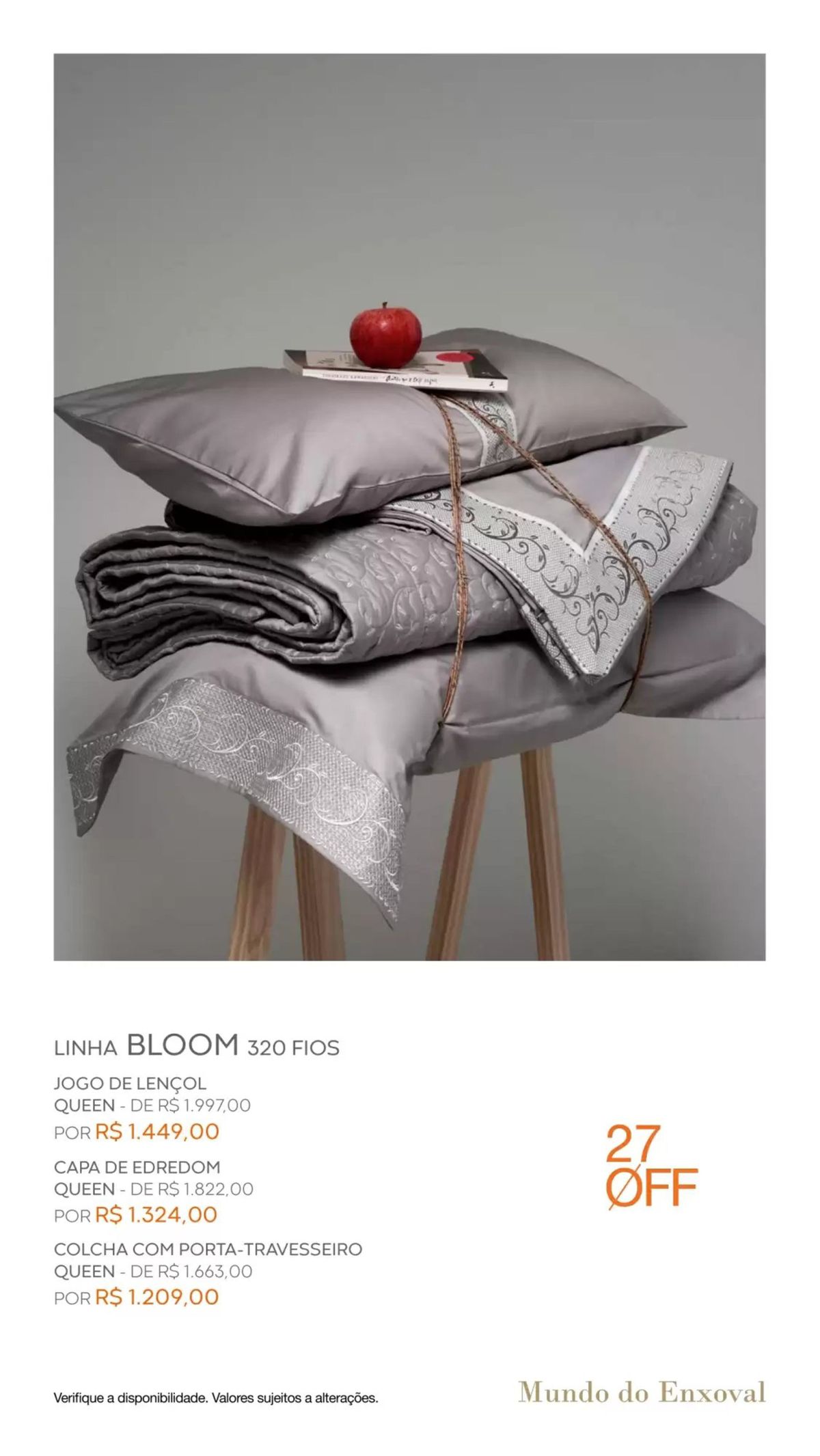 Oferta exclusiva: Linha Bloom 320 Fios