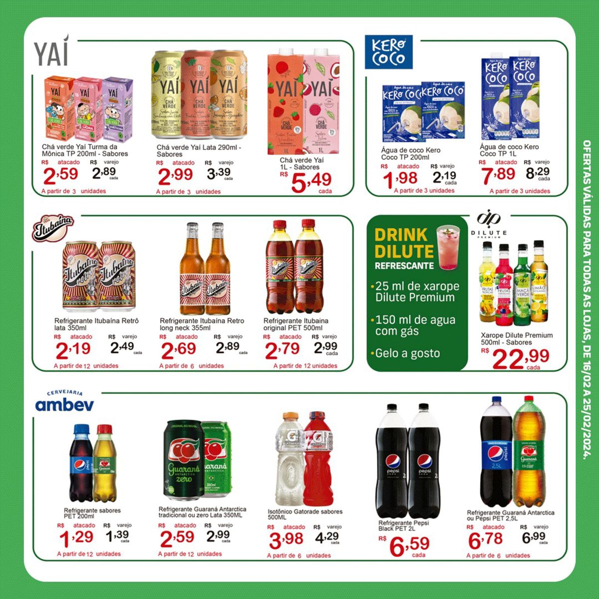 Chá verde Yaí Turma da Mônica, Refrigerante Itubaína e mais: promoções de supermercado