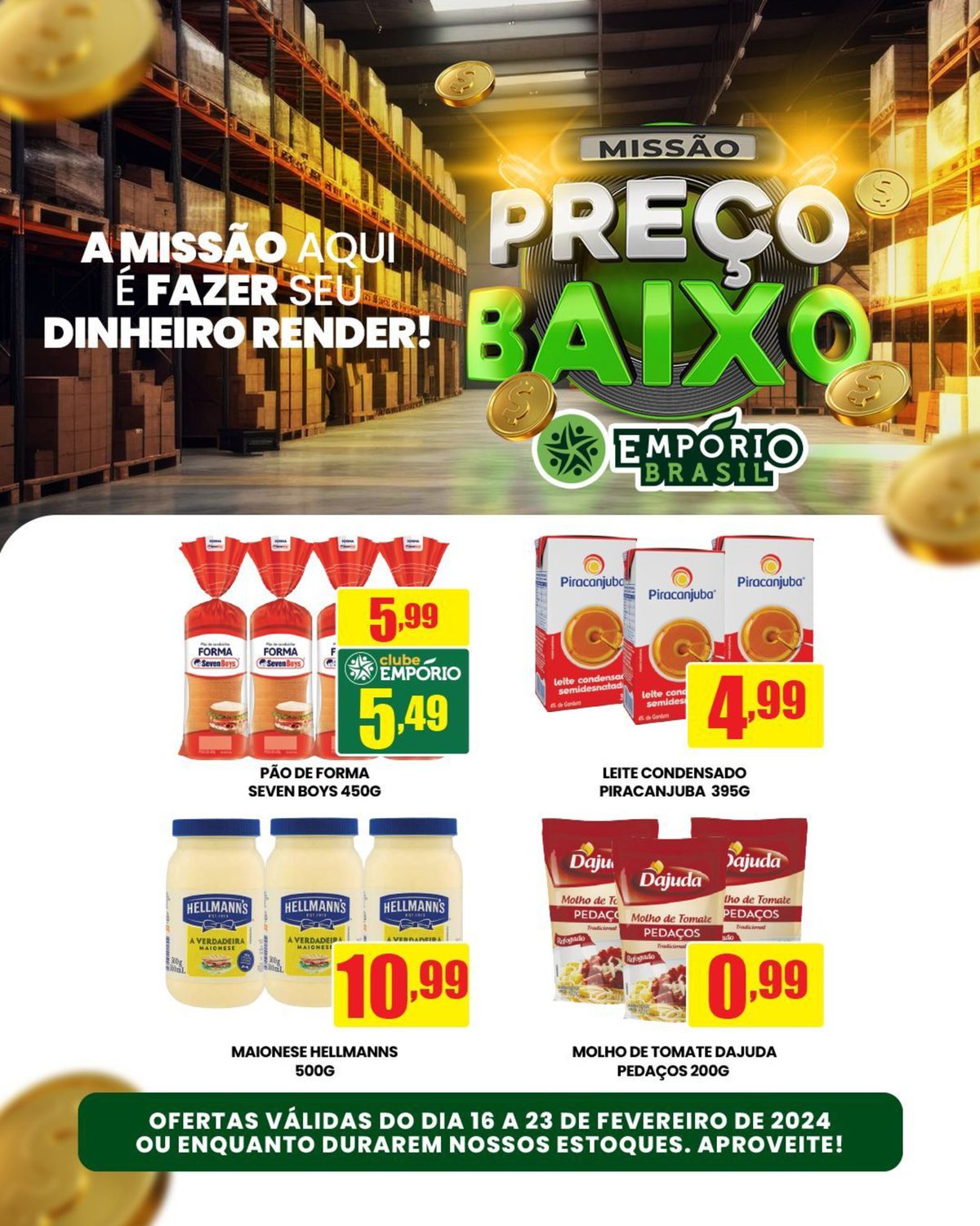 Ofertas de Pão de Forma e Leite Condensado Piracanjuba