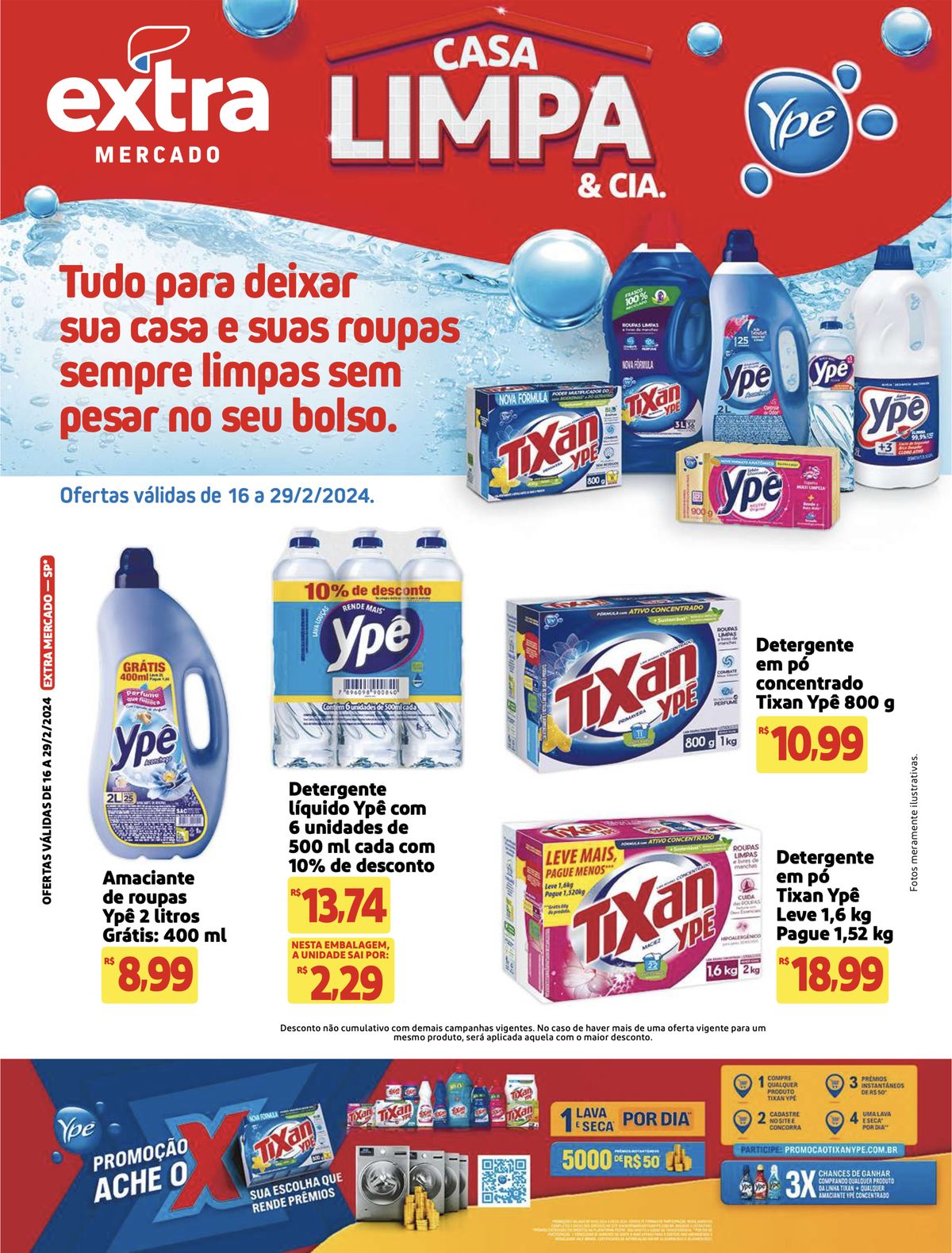 Ofertas de Detergentes Ypê no Mercado Extra